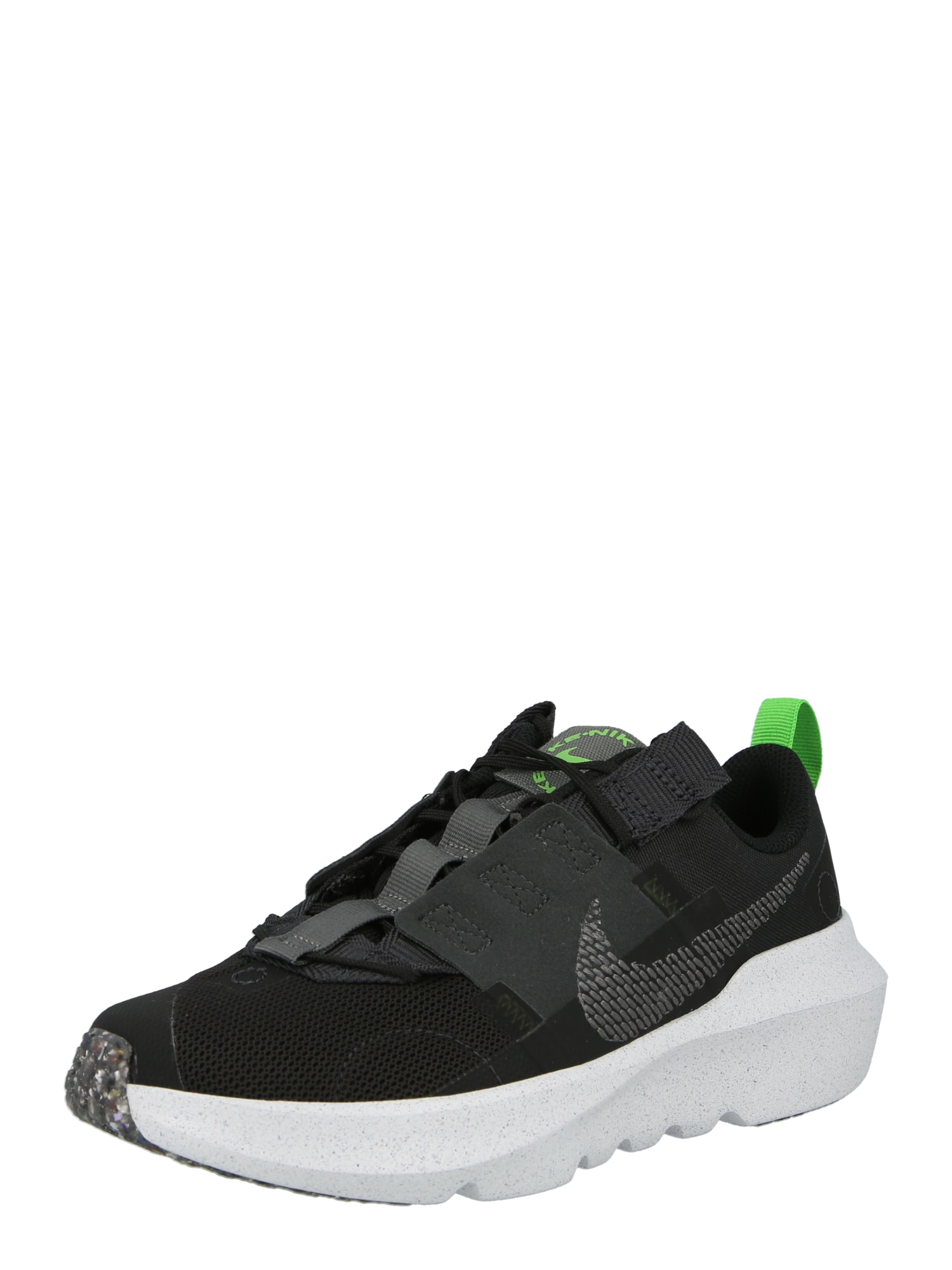 Nike Sportswear Tenisky 'Crater Impact' černá / tmavě šedá / svítivě zelená