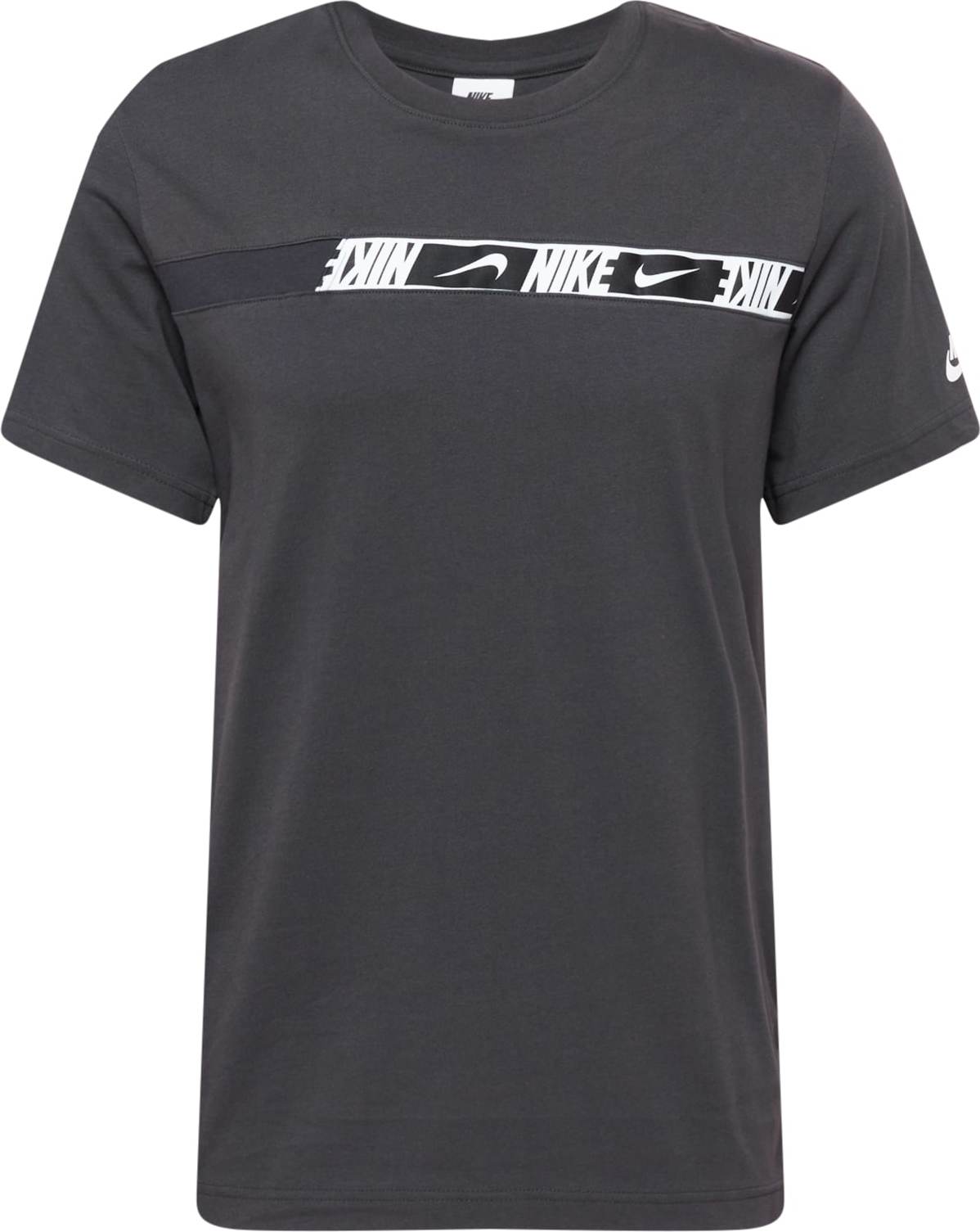 Nike Sportswear Tričko tmavě šedá / bílá / černá
