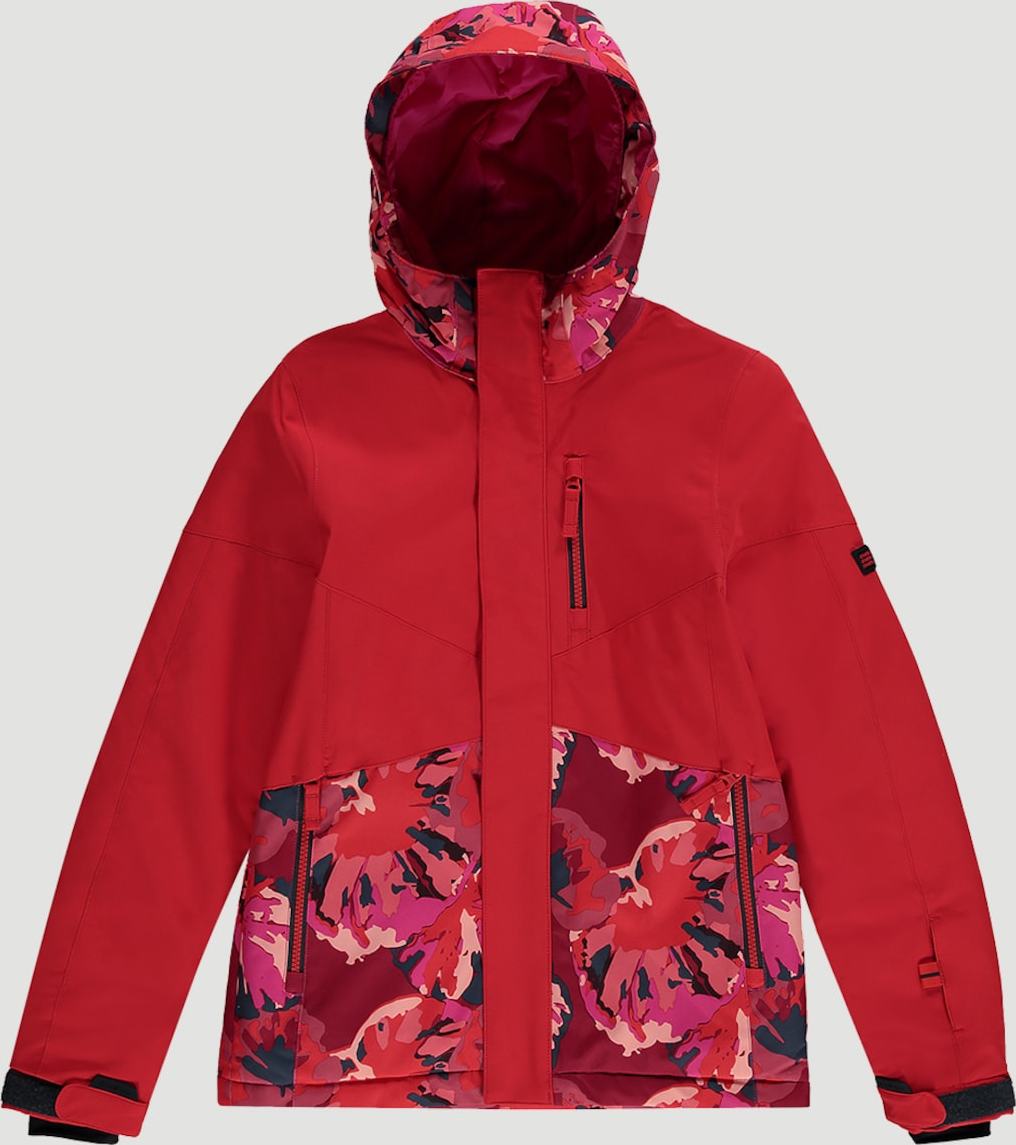 O'NEILL Outdoorová bunda ohnivá červená / pink / tmavě modrá