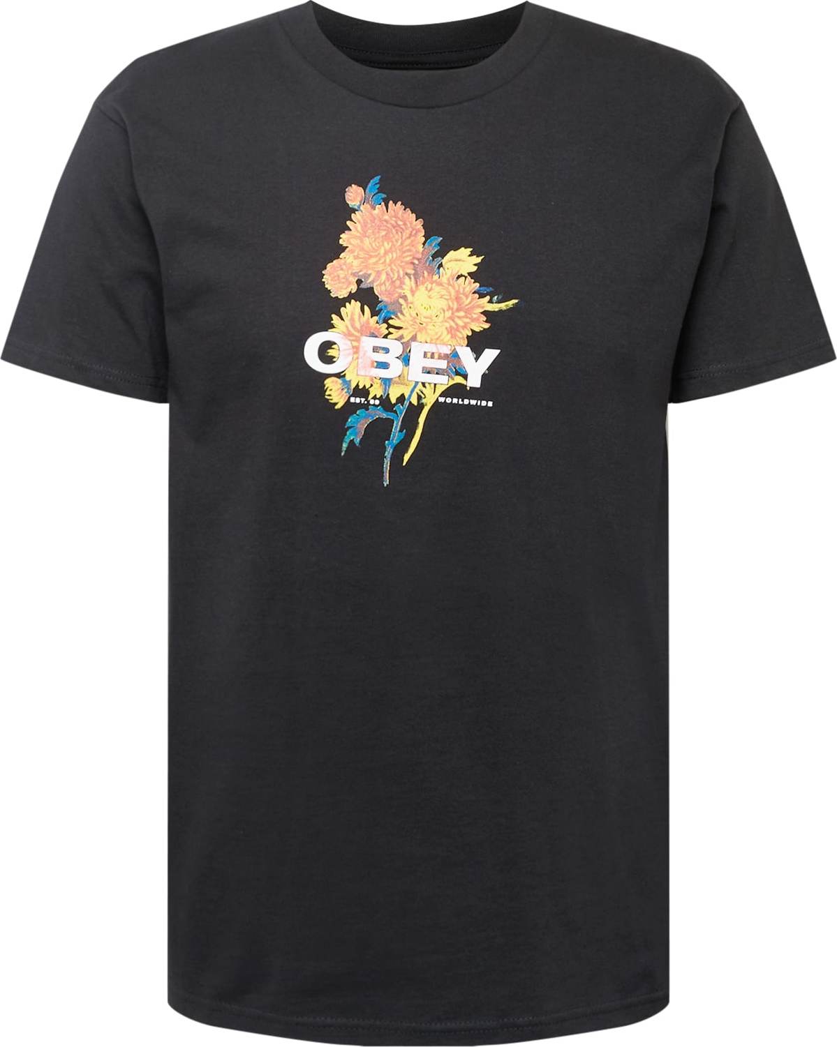 Obey Tričko černá / mix barev