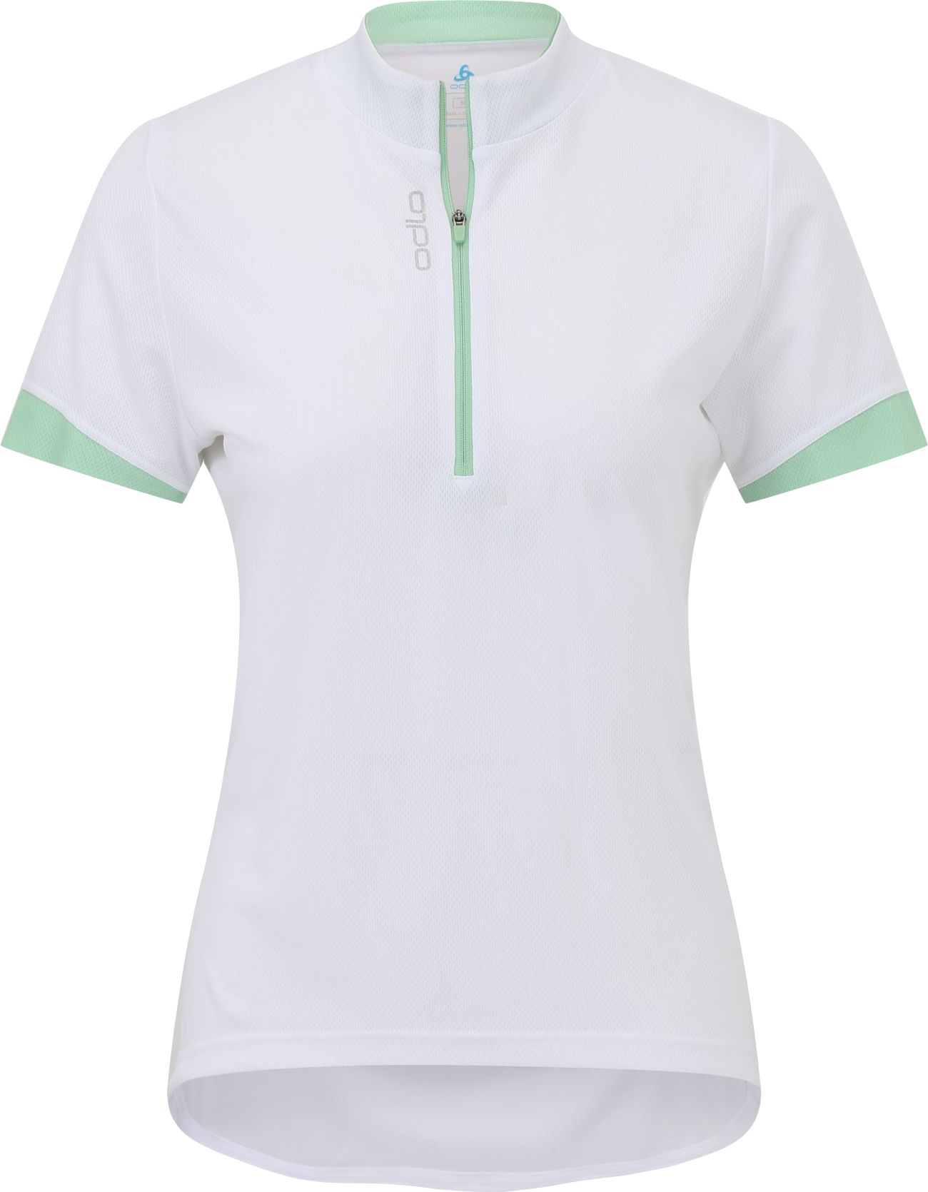 ODLO Funkční tričko bílá / šedá / pastelově zelená