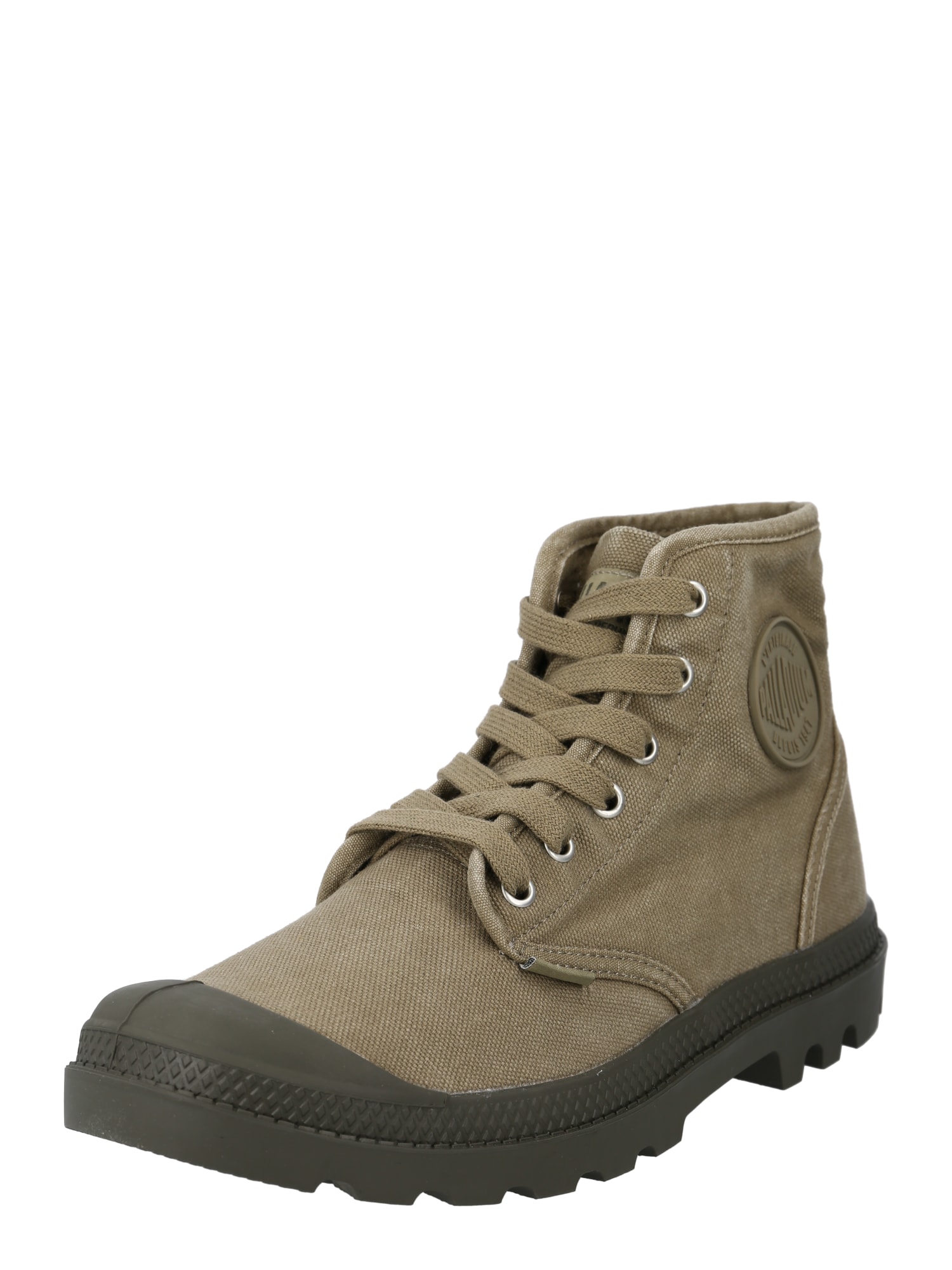 Palladium Šněrovací boty 'Pampa' khaki / černá