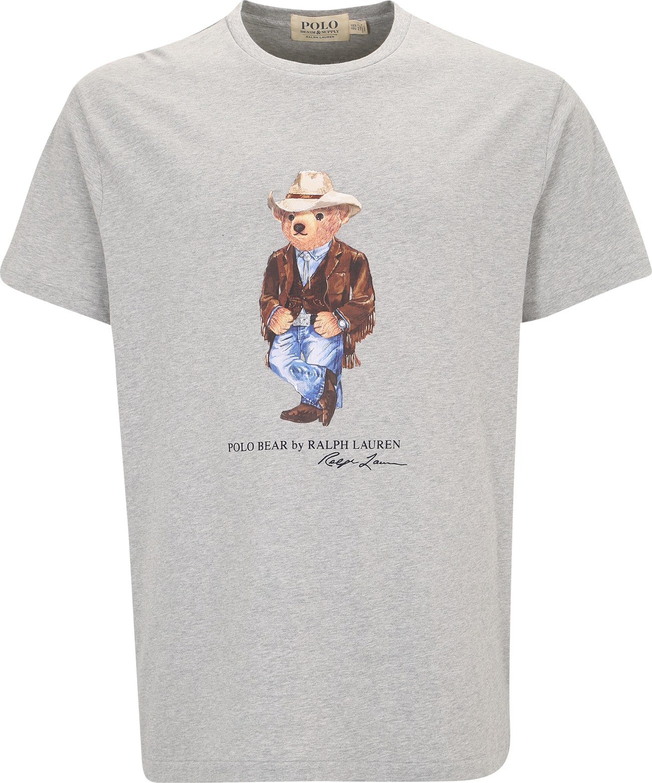 Polo Ralph Lauren Big & Tall Tričko šedý melír / hnědá / černá / světlemodrá