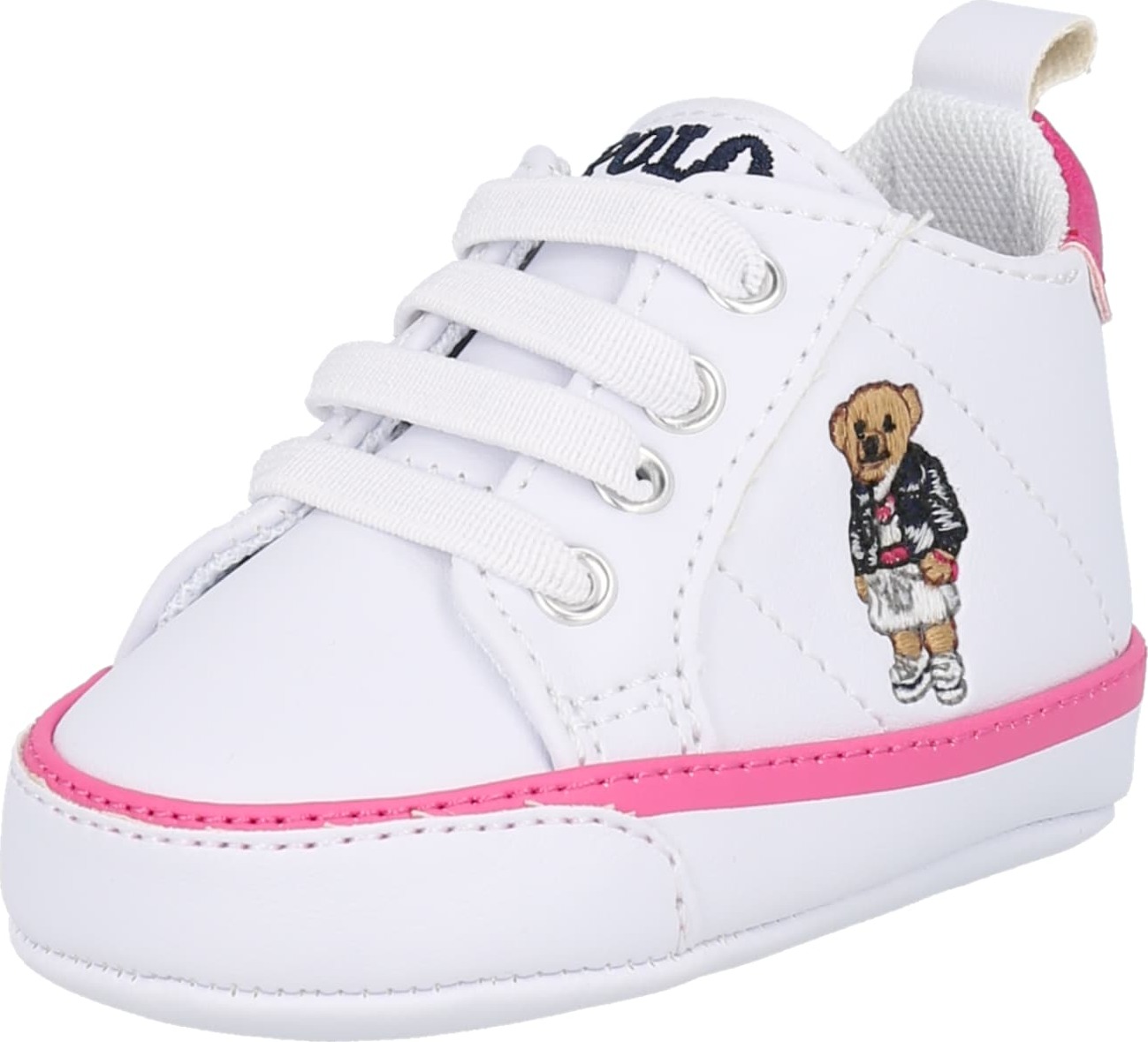 Polo Ralph Lauren Tenisky 'QUILTON' bílá / pink / mix barev