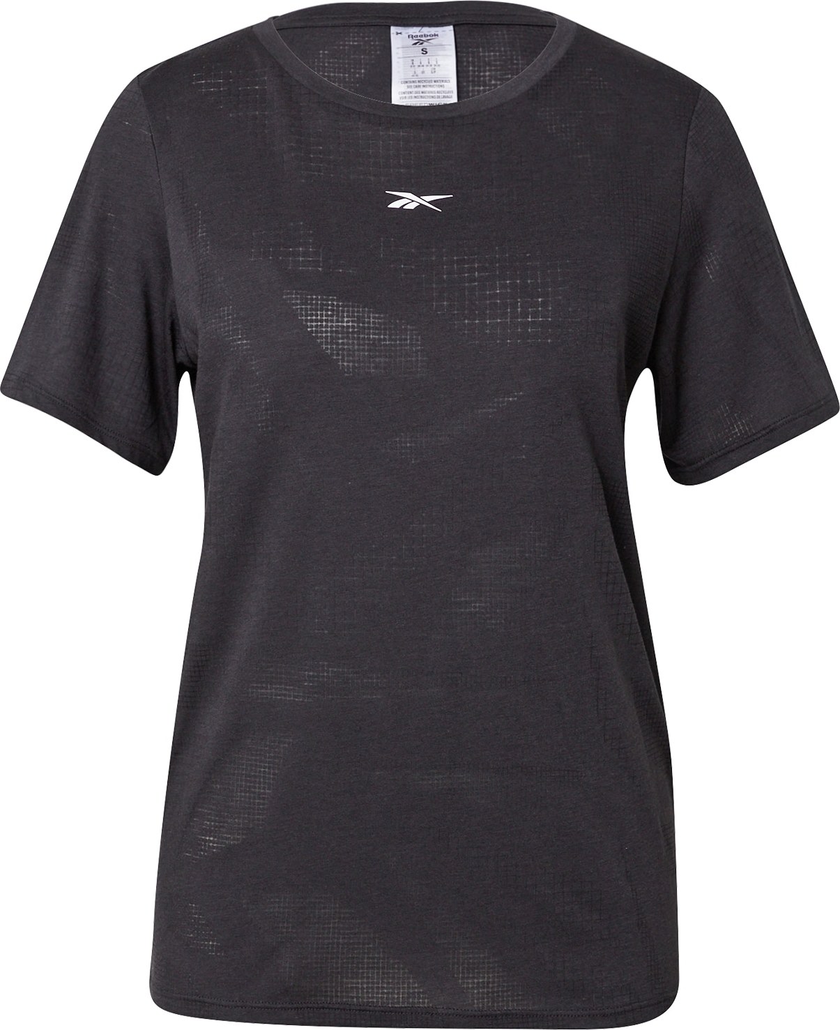 Reebok Sport Funkční tričko 'Burnout' černá / bílá