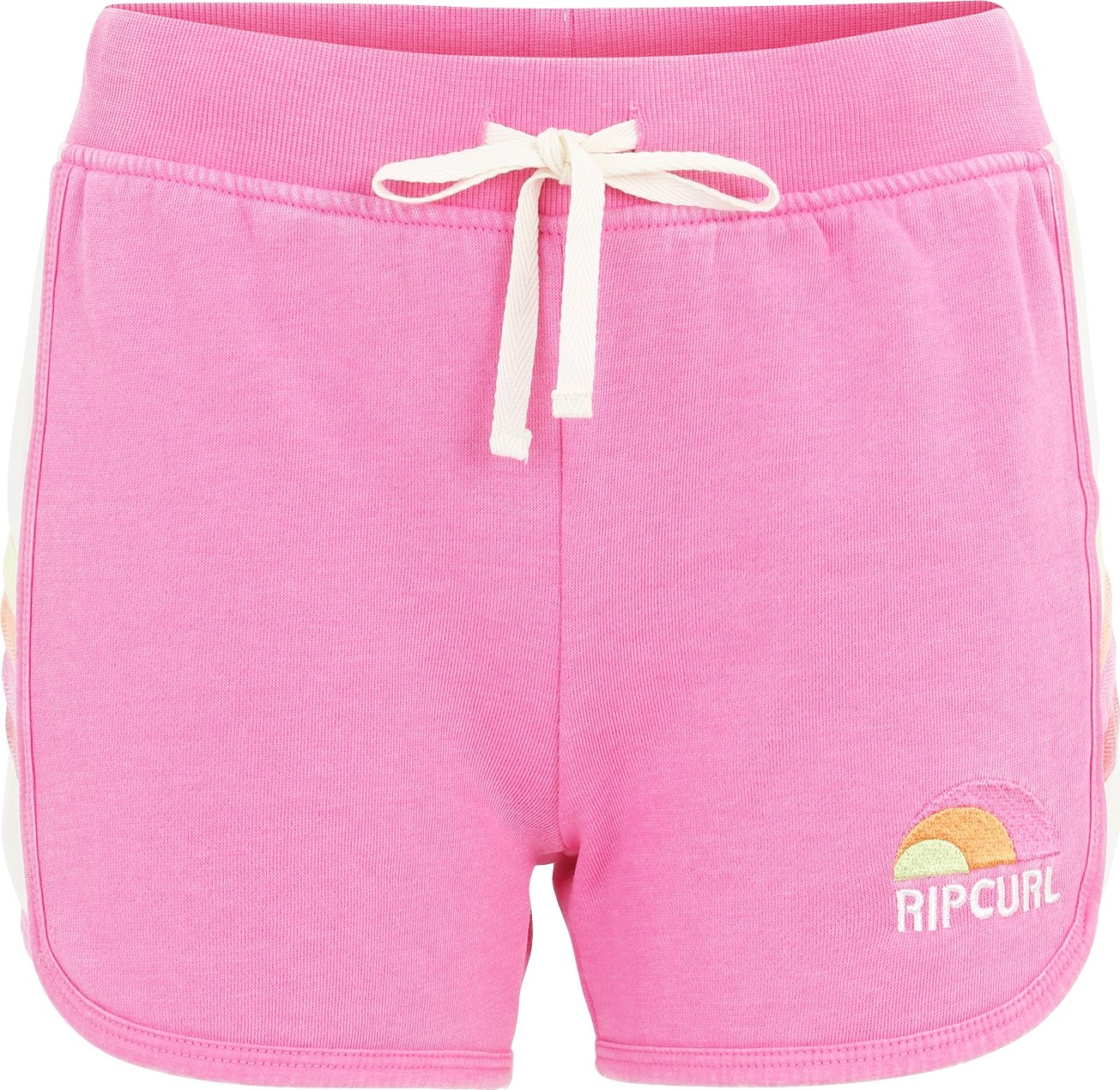 RIP CURL Sportovní kalhoty pink / bílá / pastelově zelená / oranžová