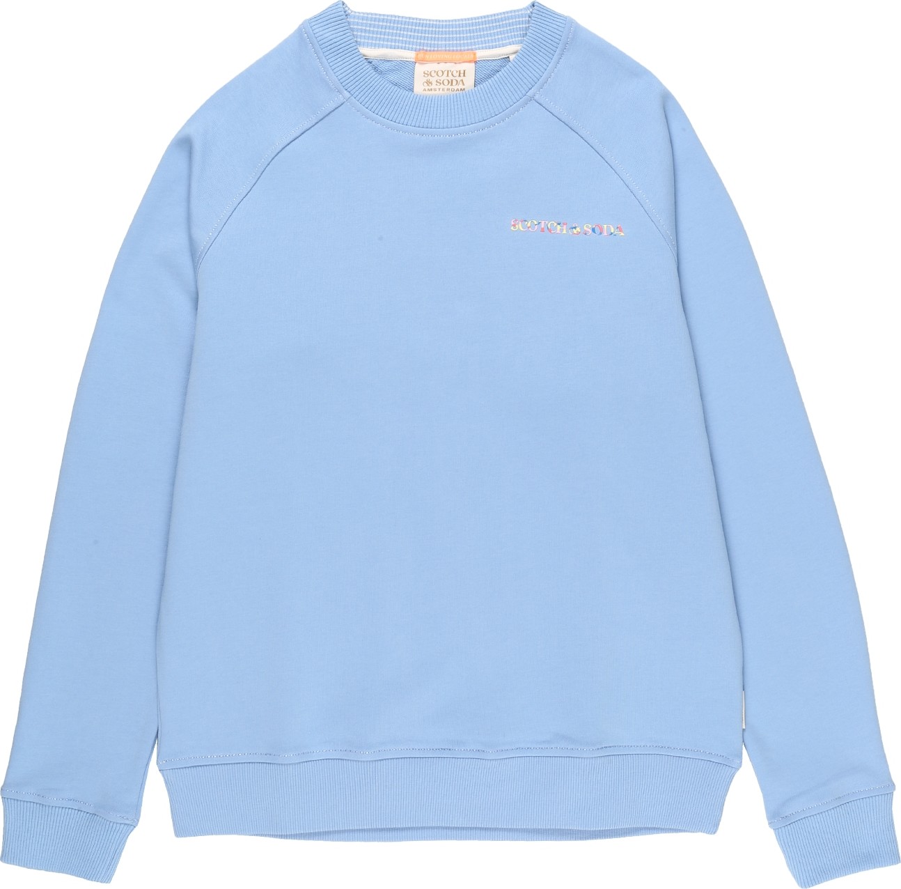 SCOTCH & SODA Mikina 'Felpa' světlemodrá / mix barev