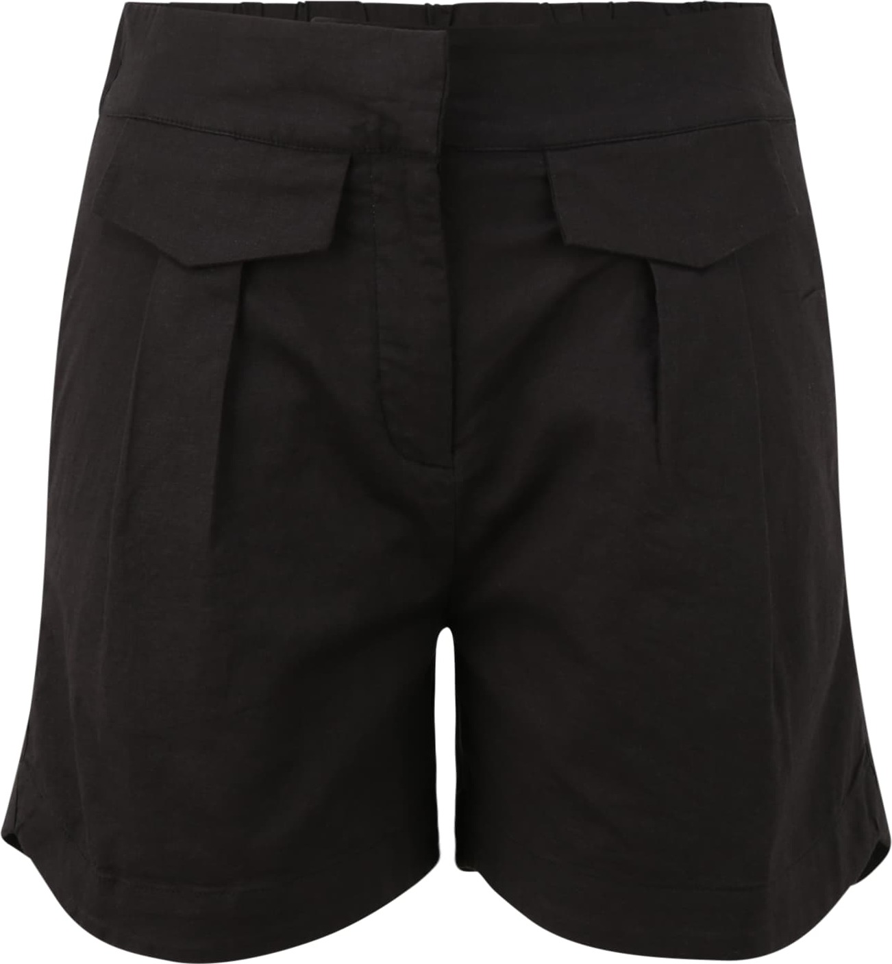 Selected Femme Petite Kalhoty se sklady v pase 'CECILIE' černá