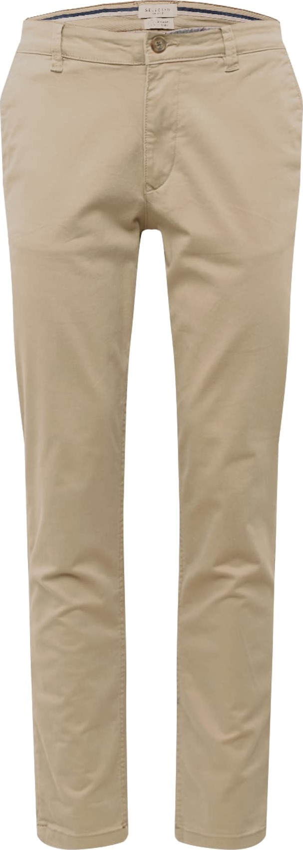SELECTED HOMME Chino kalhoty světle béžová