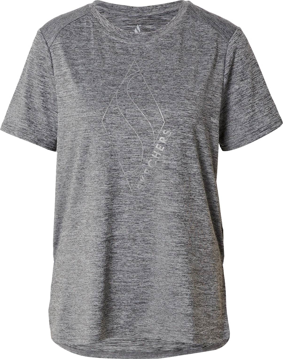 Skechers Performance Funkční tričko černý melír / stříbrná
