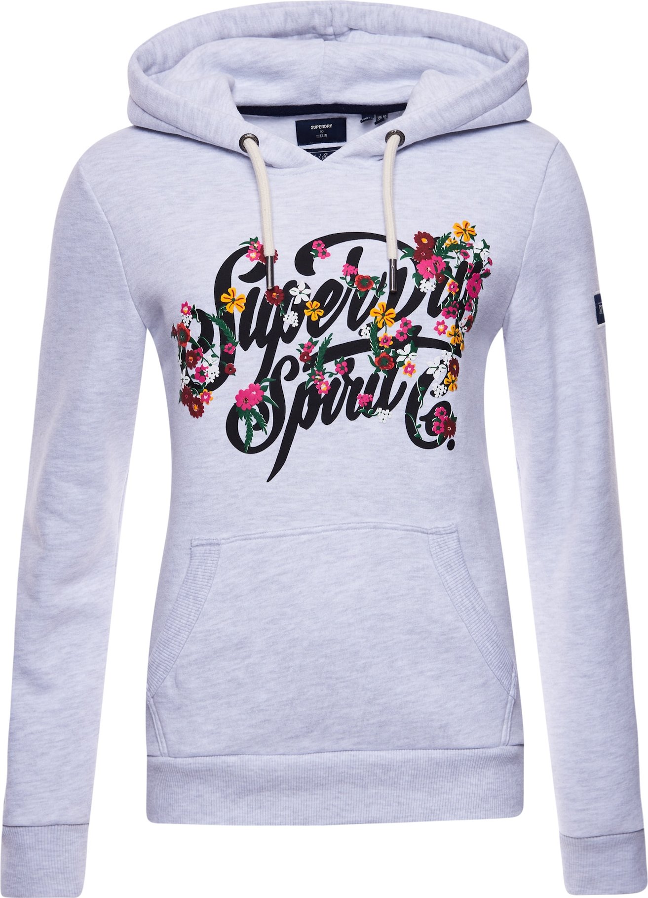 Superdry Mikina bílý melír / mix barev