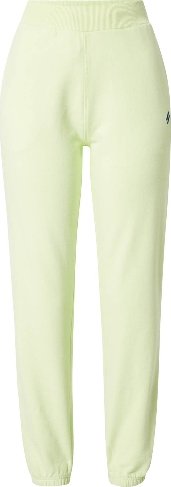 Superdry Sportovní kalhoty světle zelená / tmavě modrá