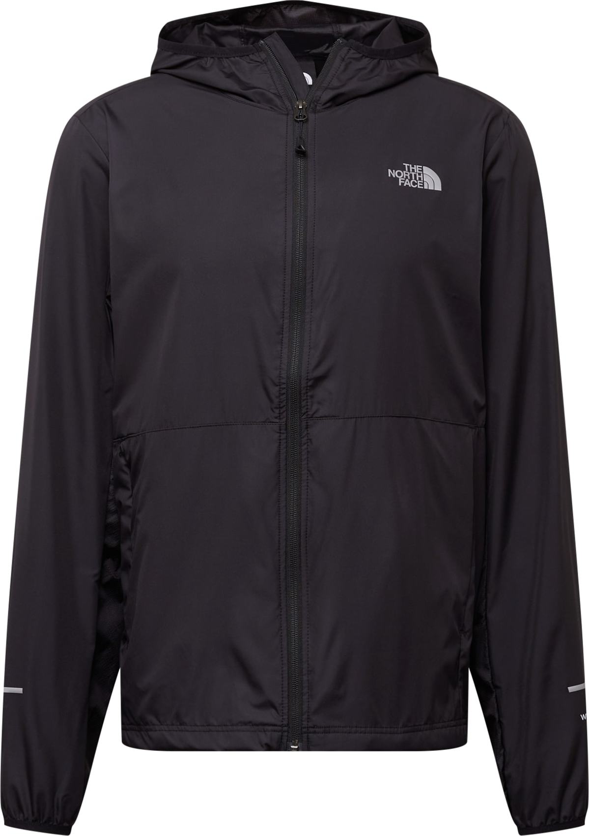 THE NORTH FACE Sportovní bunda černá / stříbrně šedá