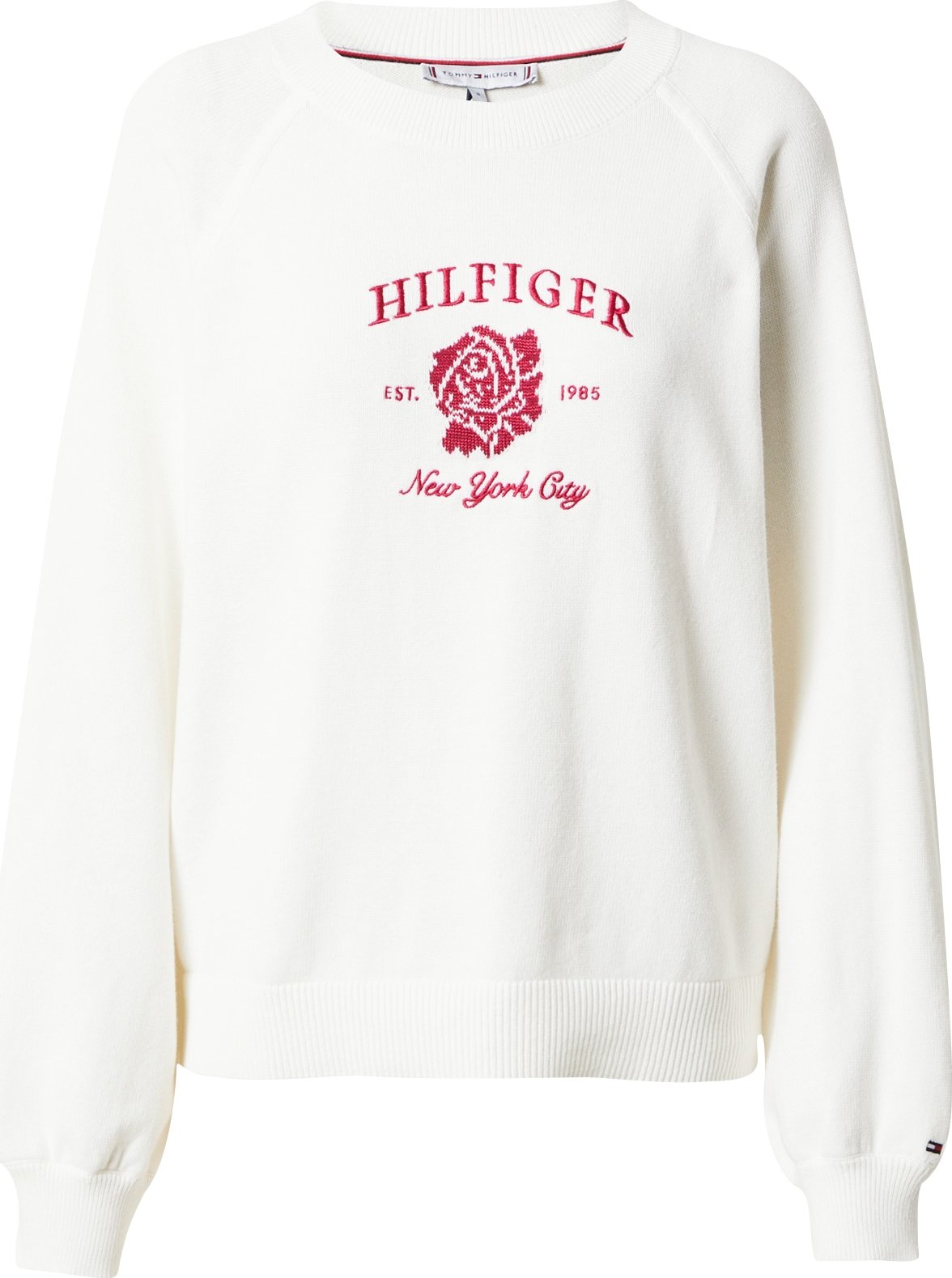 TOMMY HILFIGER Svetr krémová / malinová