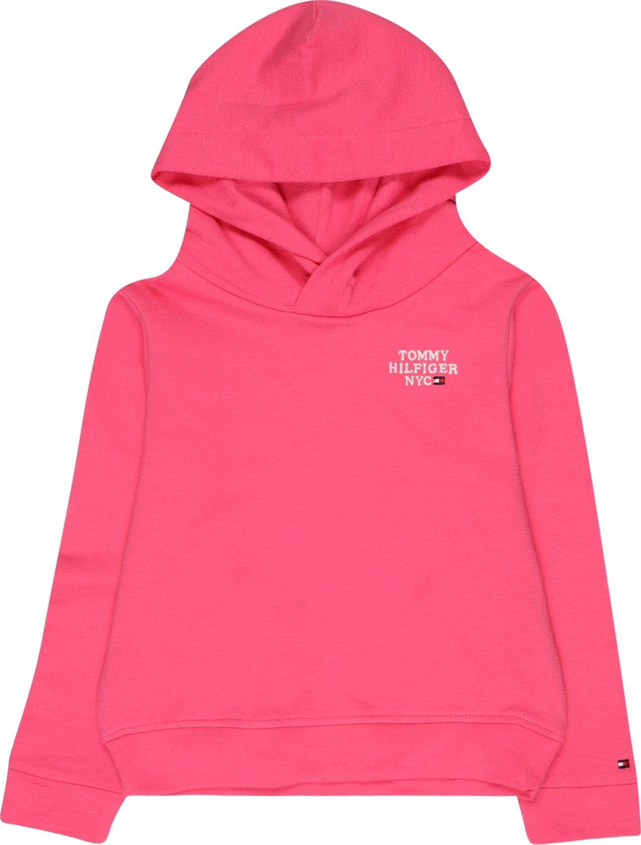 TOMMY HILFIGER Mikina pink / bílá / námořnická modř / červená