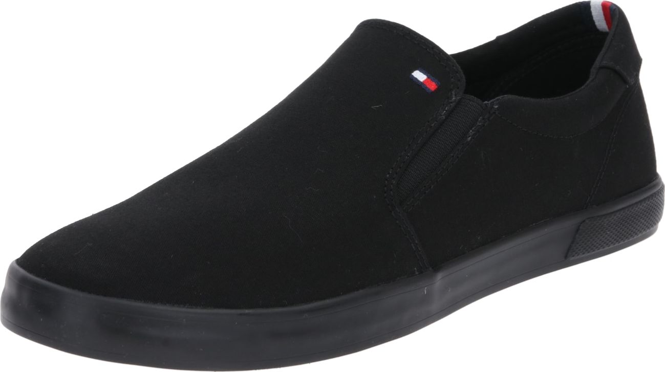 TOMMY HILFIGER Slip on boty černá