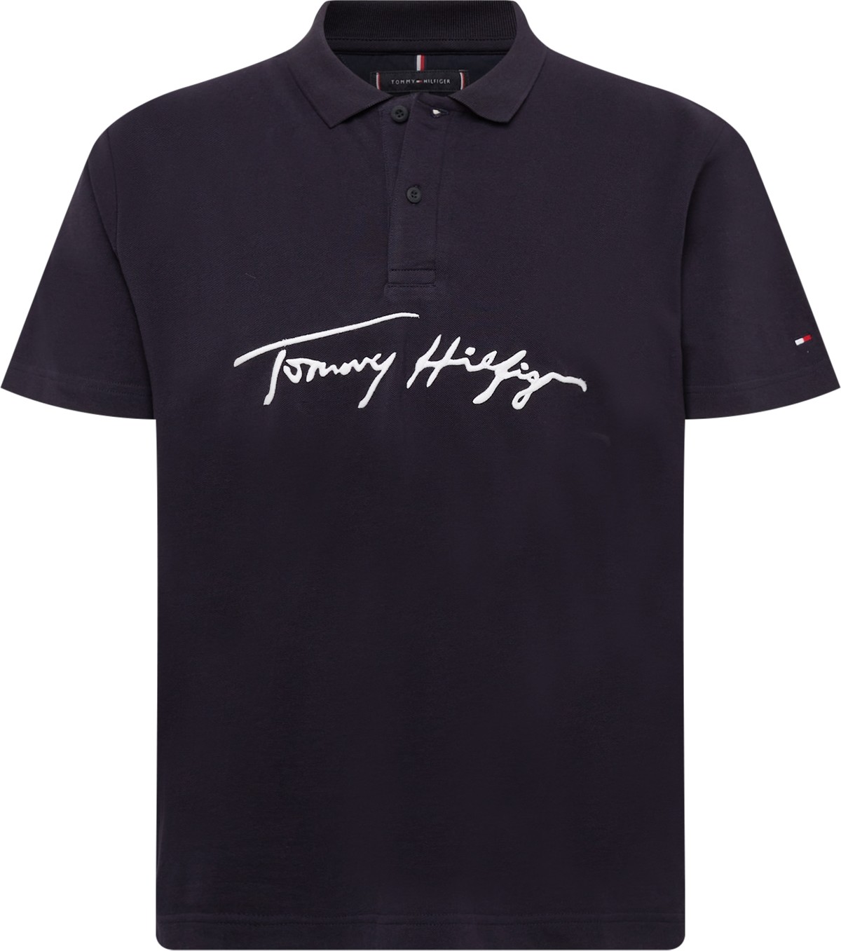 TOMMY HILFIGER Tričko 'Signature' bílá / červená / námořnická modř