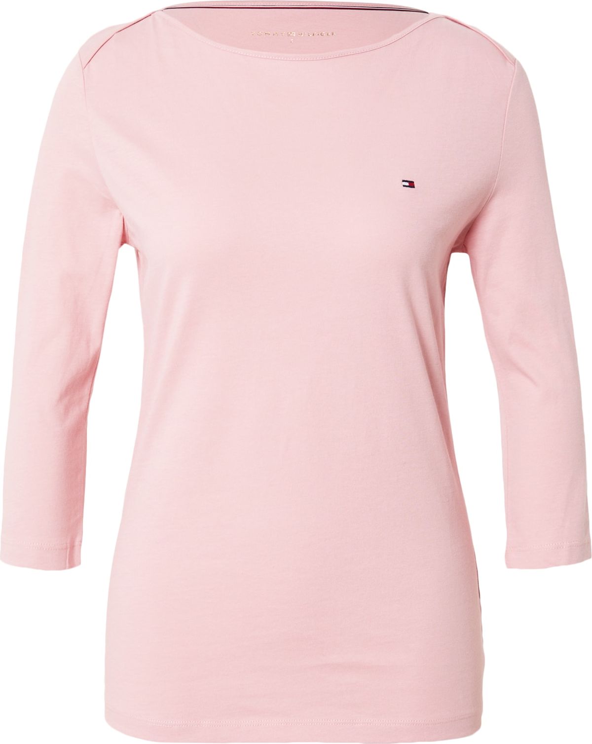 TOMMY HILFIGER Tričko světle růžová / námořnická modř / bílá / červená