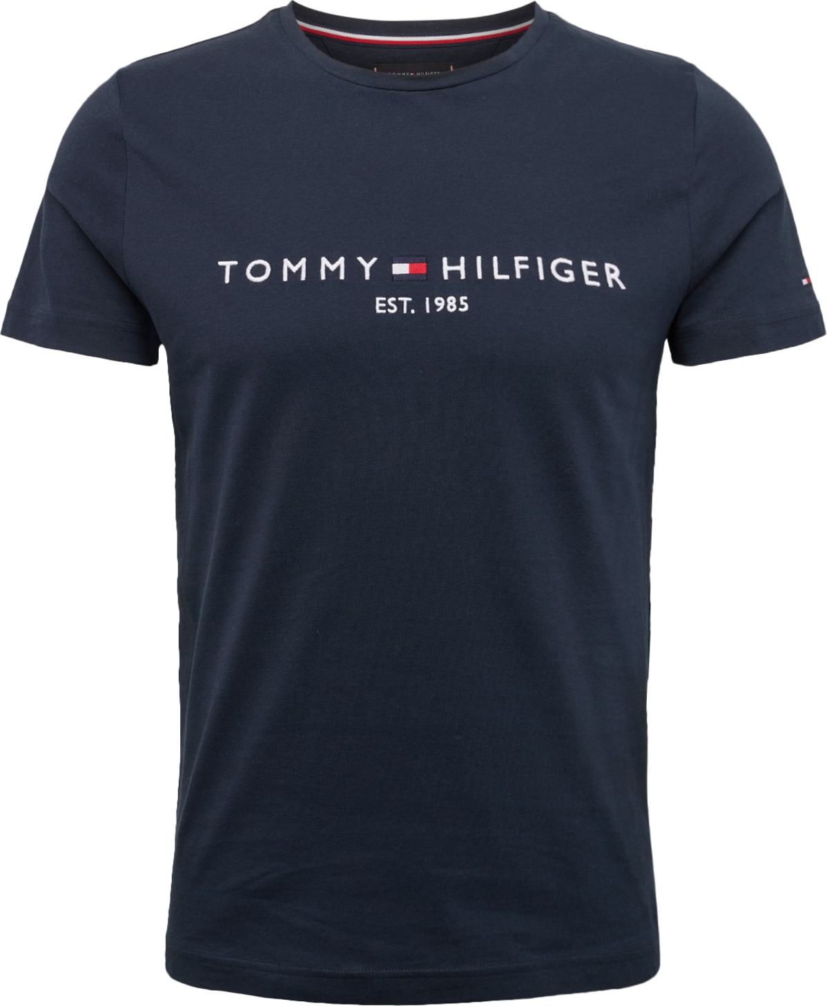 TOMMY HILFIGER Tričko tmavě modrá / bílá / červená