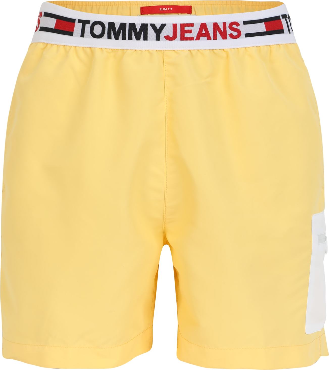 Tommy Hilfiger Underwear Plavecké šortky žlutá / bílá / červená / námořnická modř