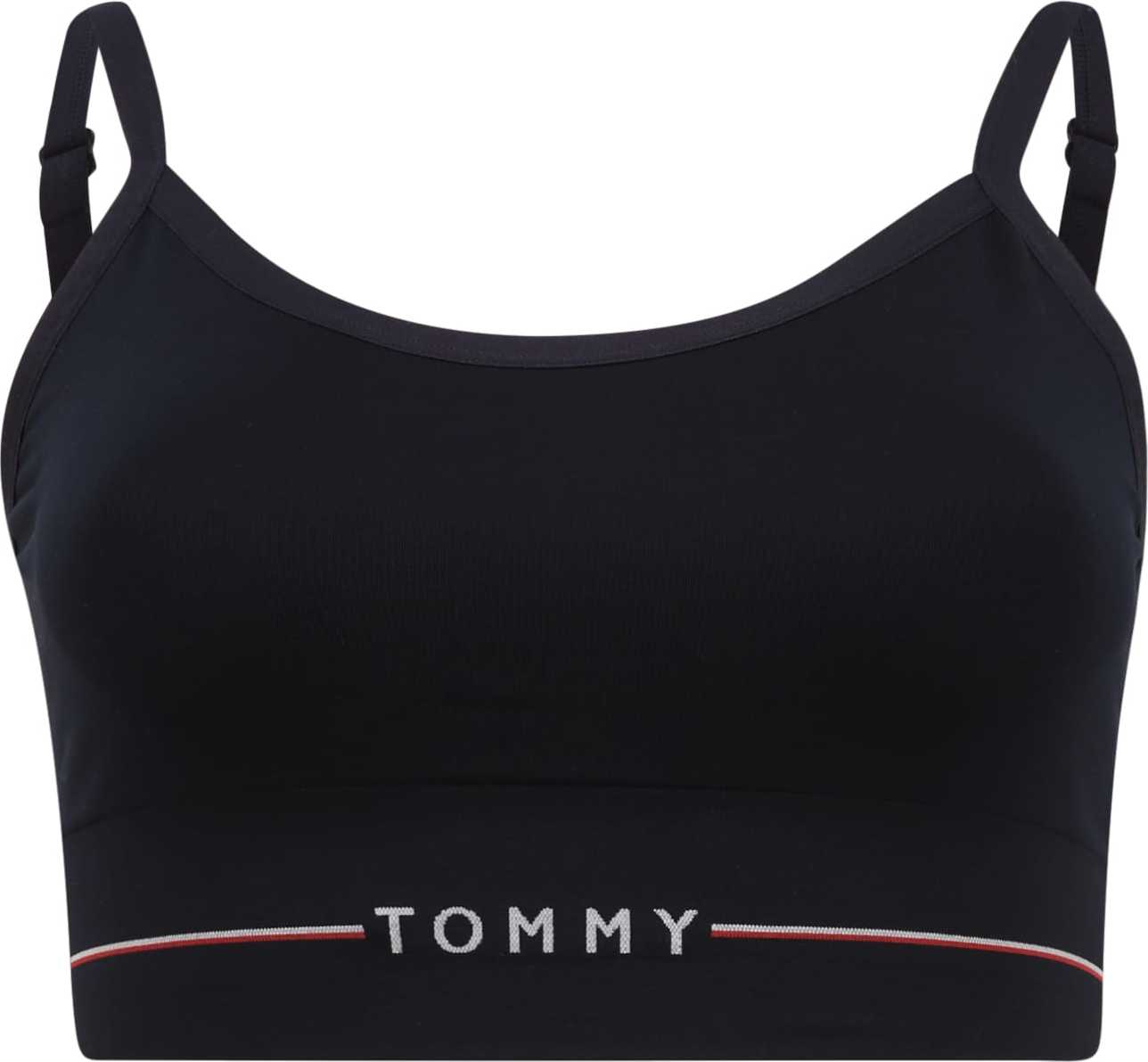 Tommy Hilfiger Underwear Plus Podprsenka tmavě modrá / bílá / červená