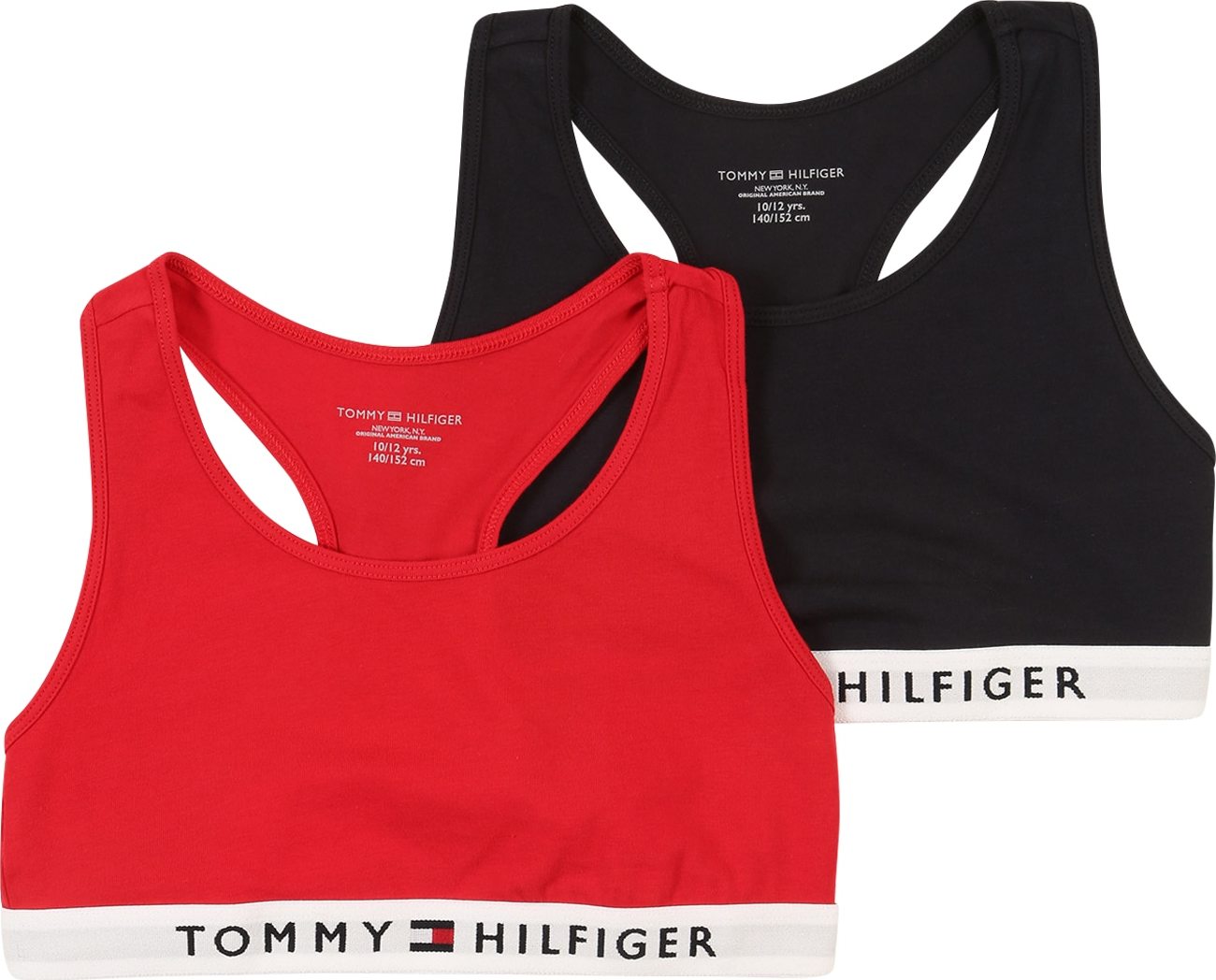 Tommy Hilfiger Underwear Podprsenka černá / bílá / červená
