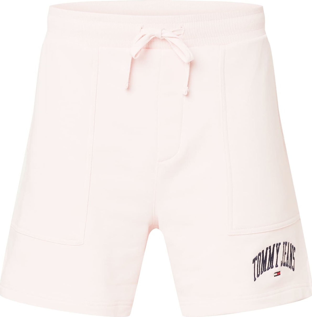 Tommy Jeans Kalhoty pastelově růžová / marine modrá