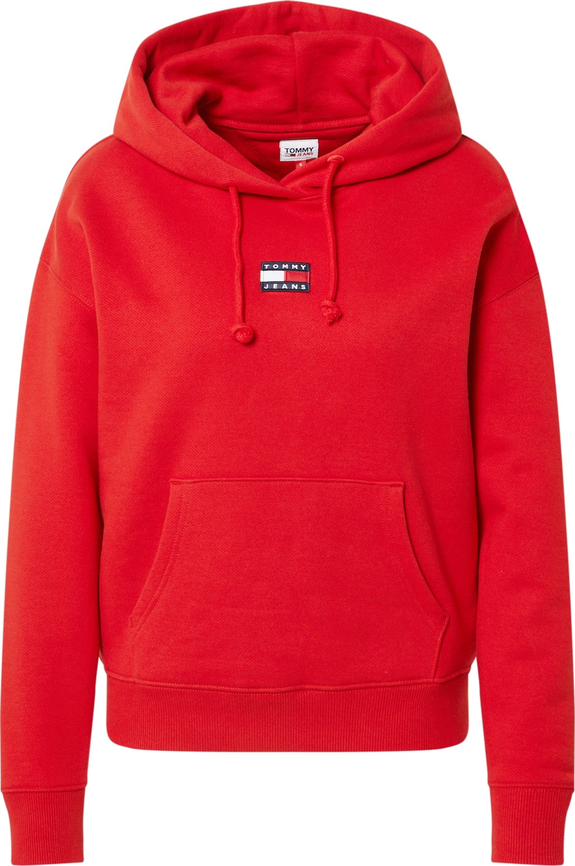 Tommy Jeans Mikina červená / bílá / námořnická modř