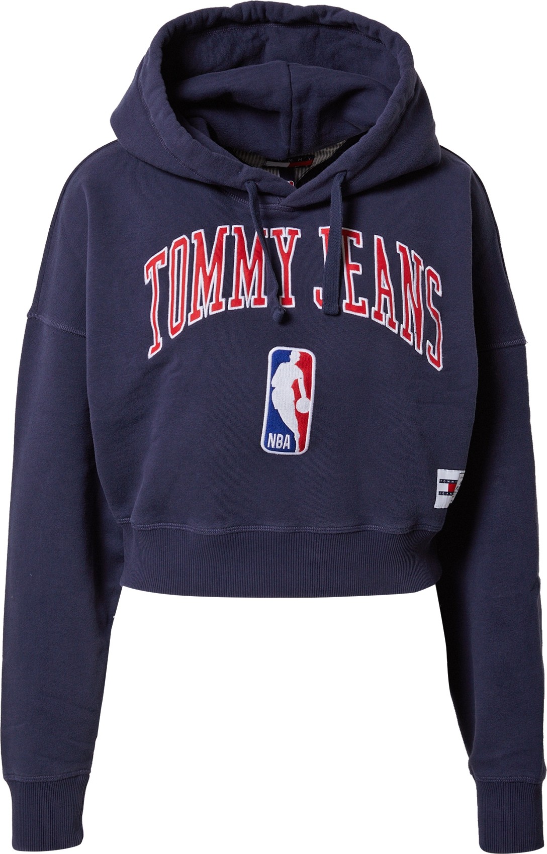 Tommy Jeans Mikina námořnická modř / červená / bílá / nebeská modř