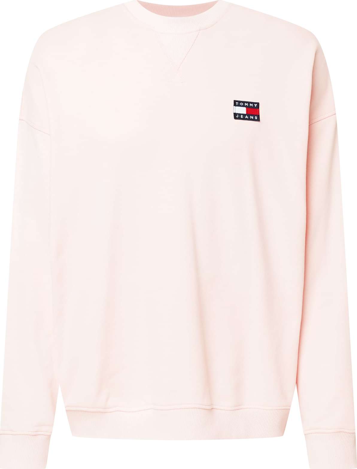 Tommy Jeans Mikina růžová / námořnická modř / bílá