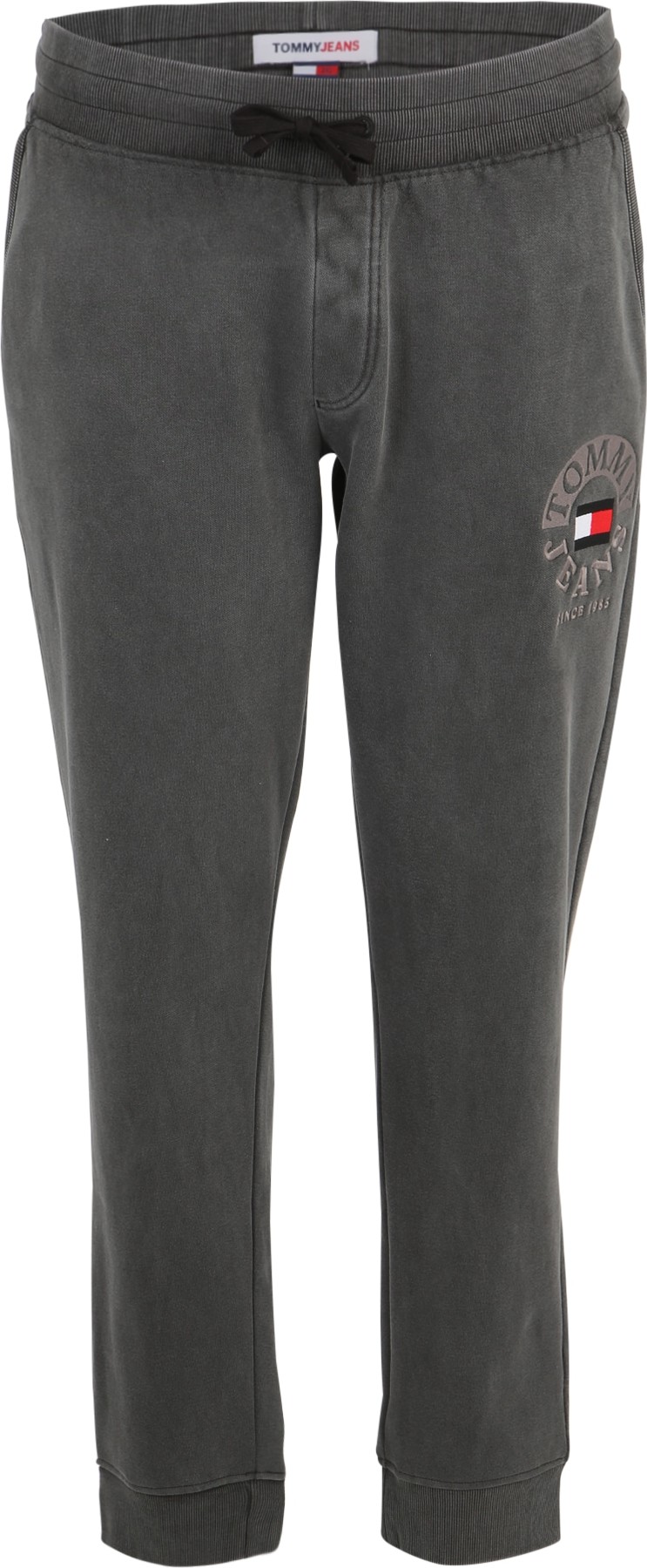 Tommy Jeans Plus Kalhoty černý melír / červená / bílá / antracitová