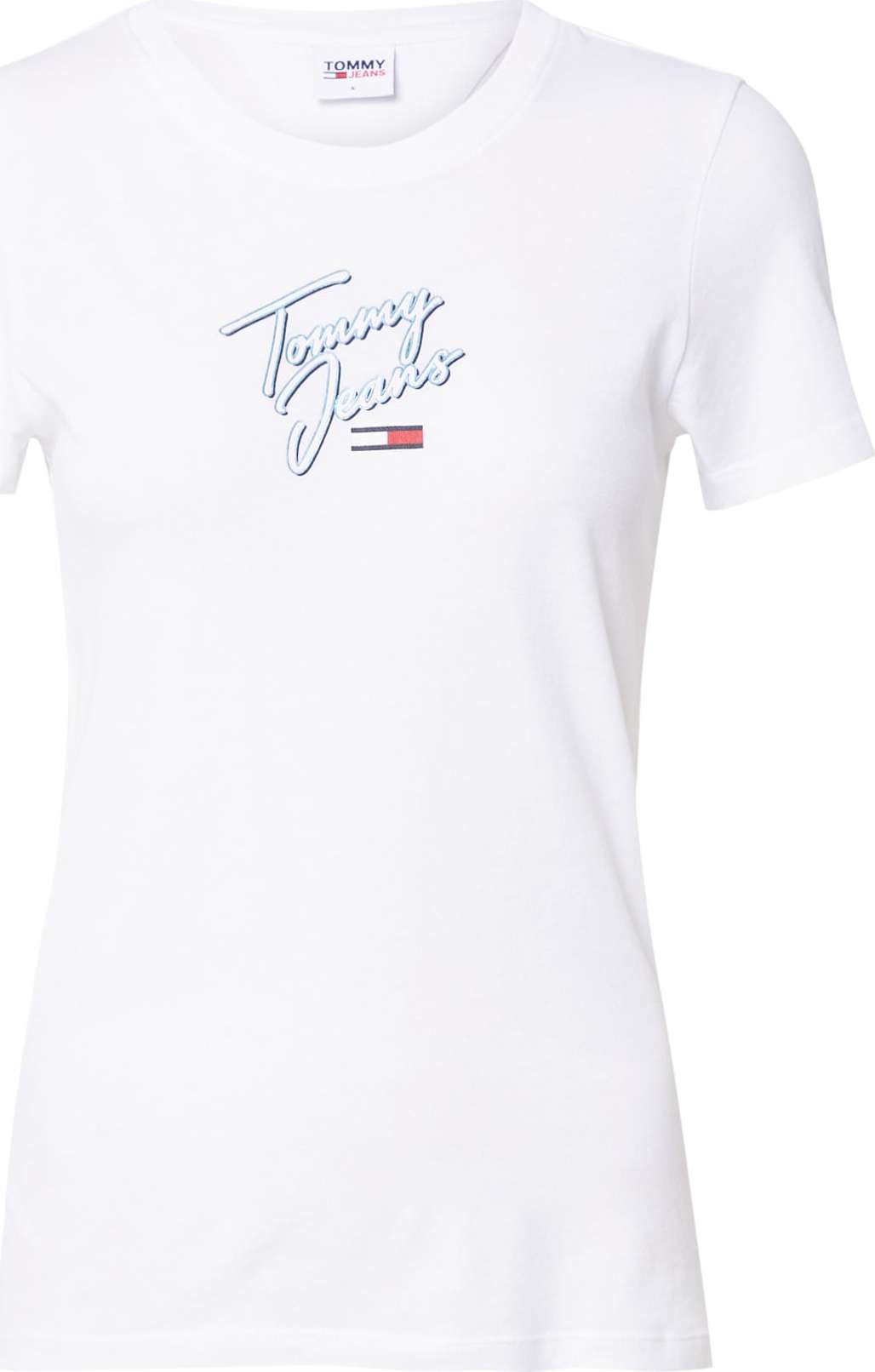 Tommy Jeans Tričko bílá / námořnická modř / červená