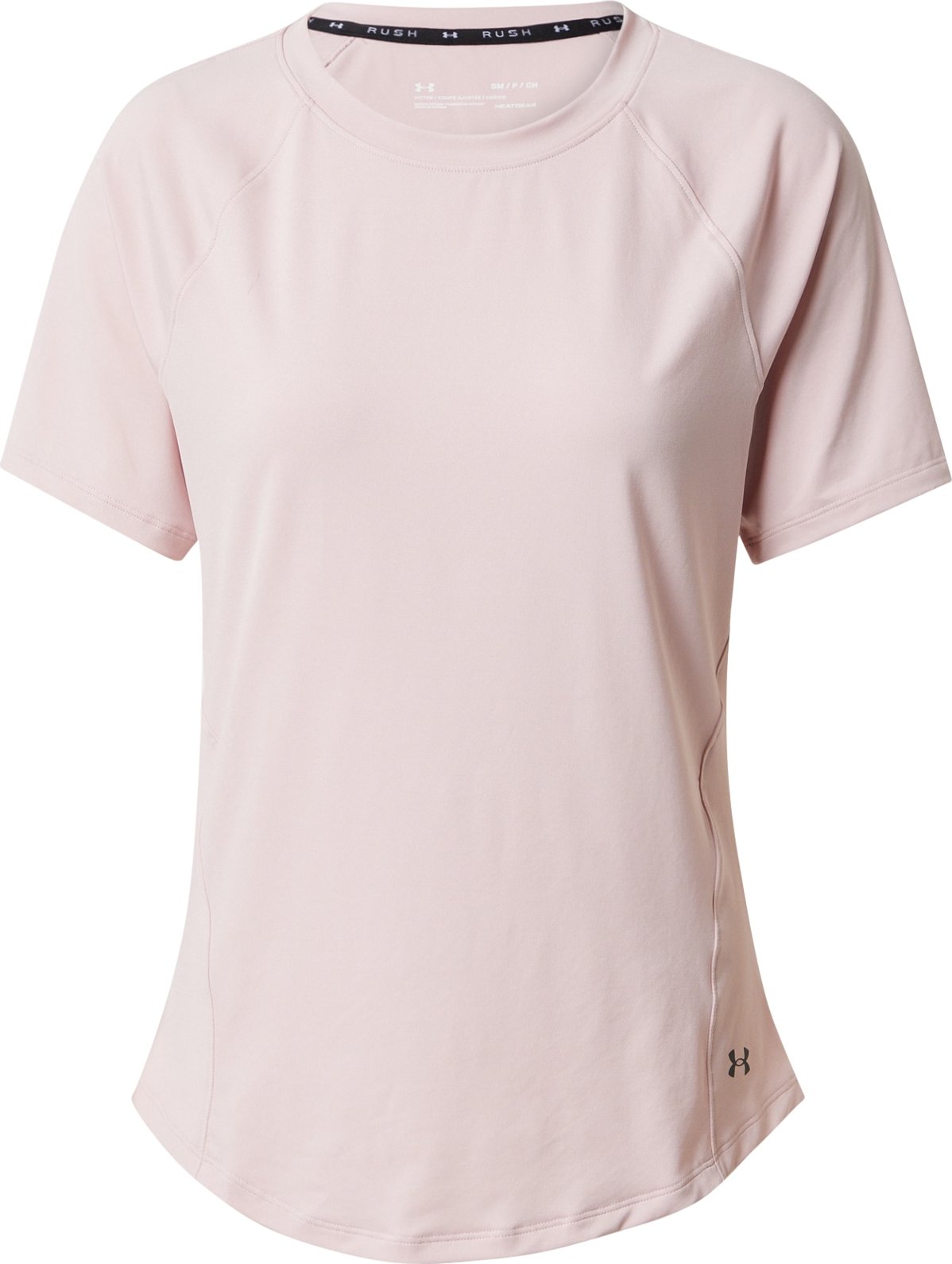 UNDER ARMOUR Funkční tričko 'RUSH' světle růžová / šedá