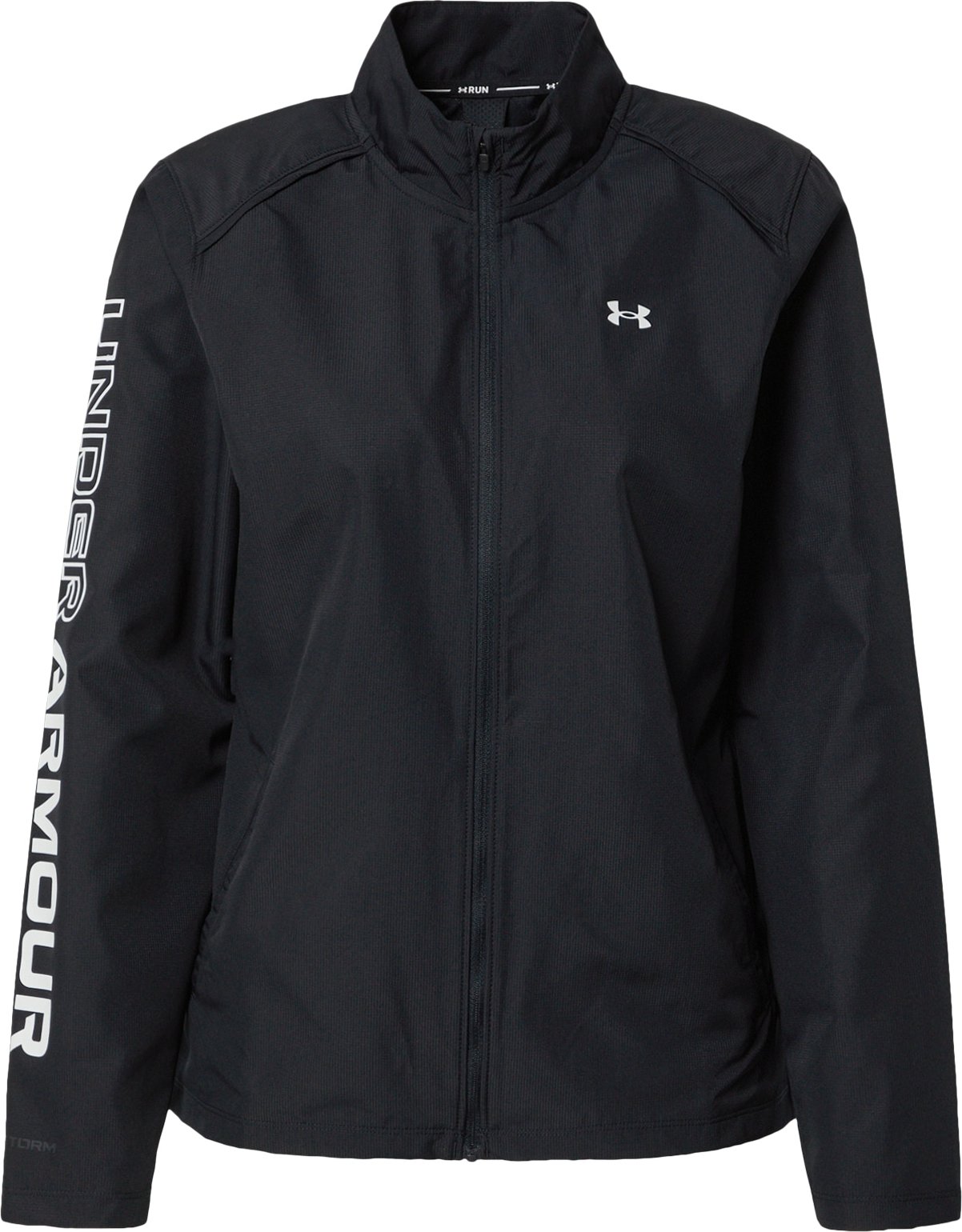 UNDER ARMOUR Sportovní bunda černá / bílá