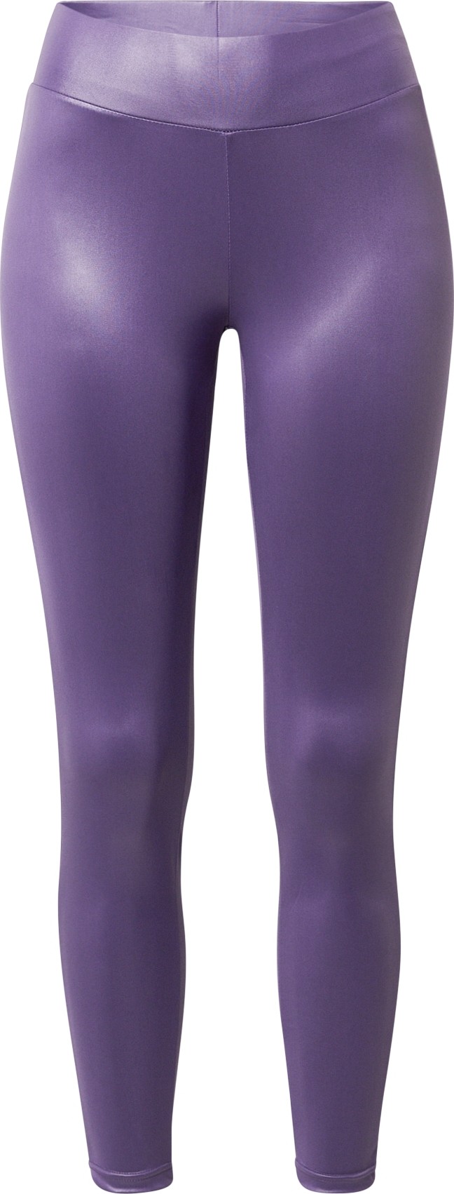 Urban Classics Legíny 'Ladies Imitation Leather Leggings' fialový melír / fialová / tmavě fialová