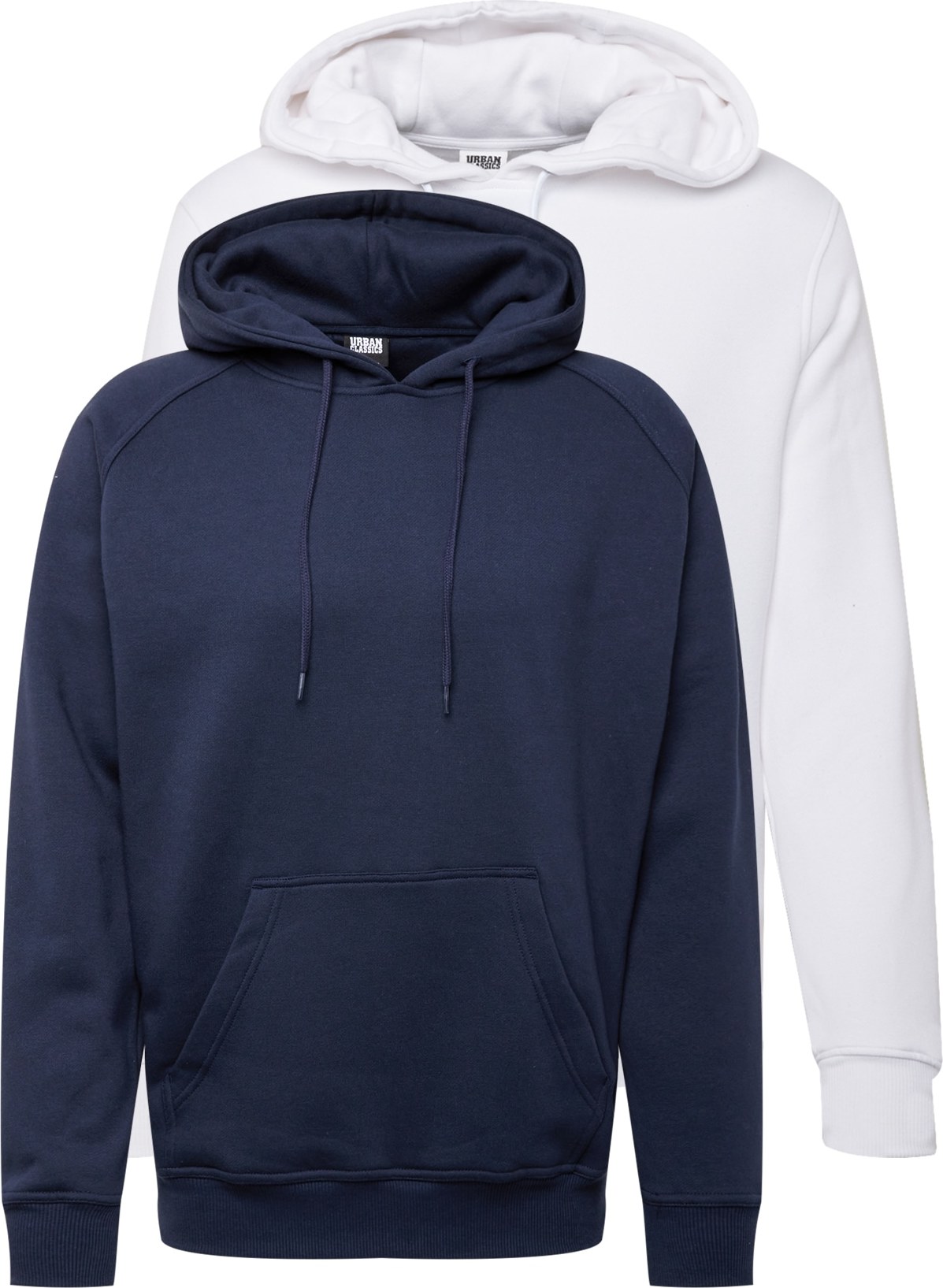 Urban Classics Mikina bílá / námořnická modř