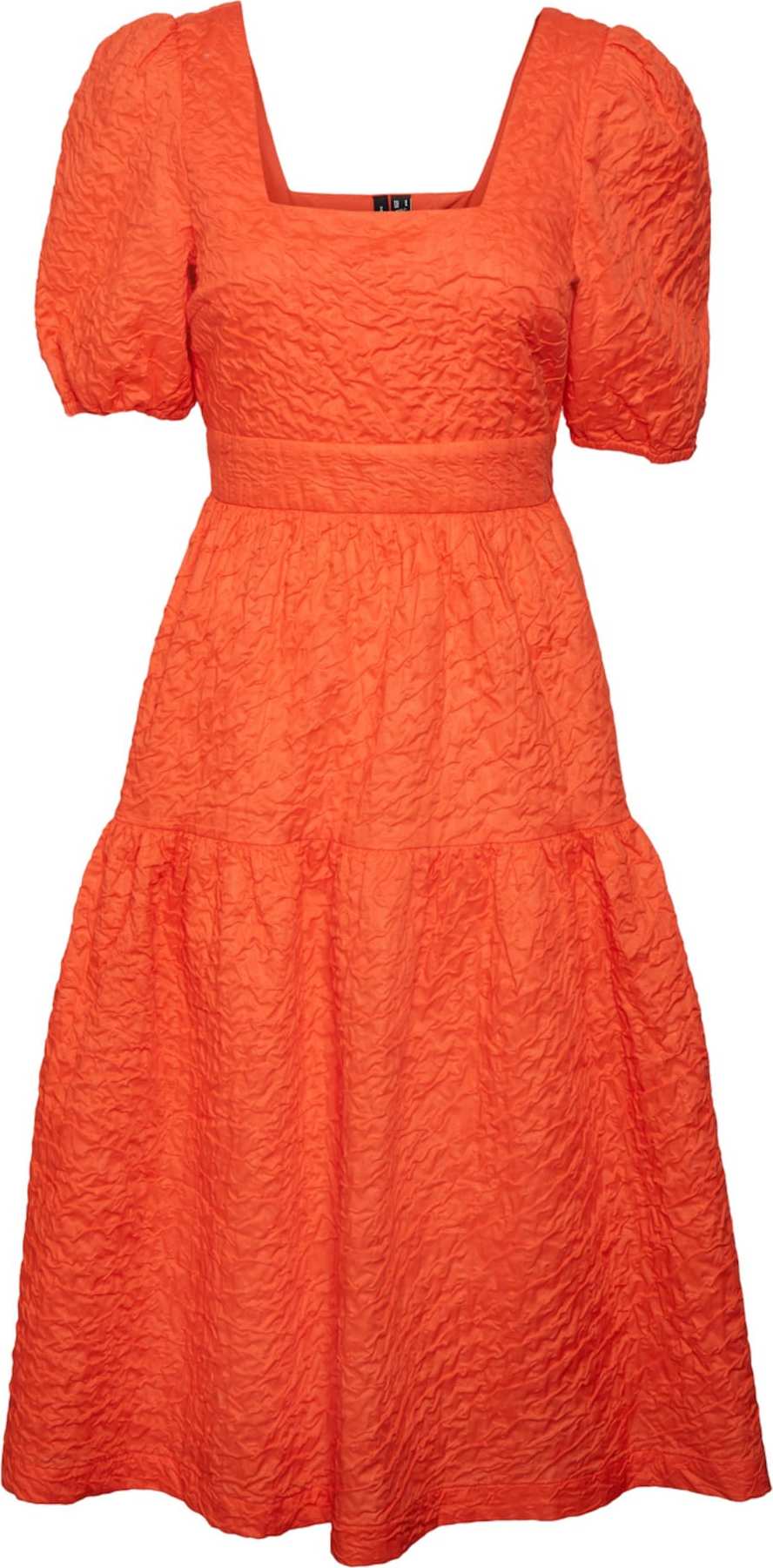VERO MODA Šaty oranžově červená