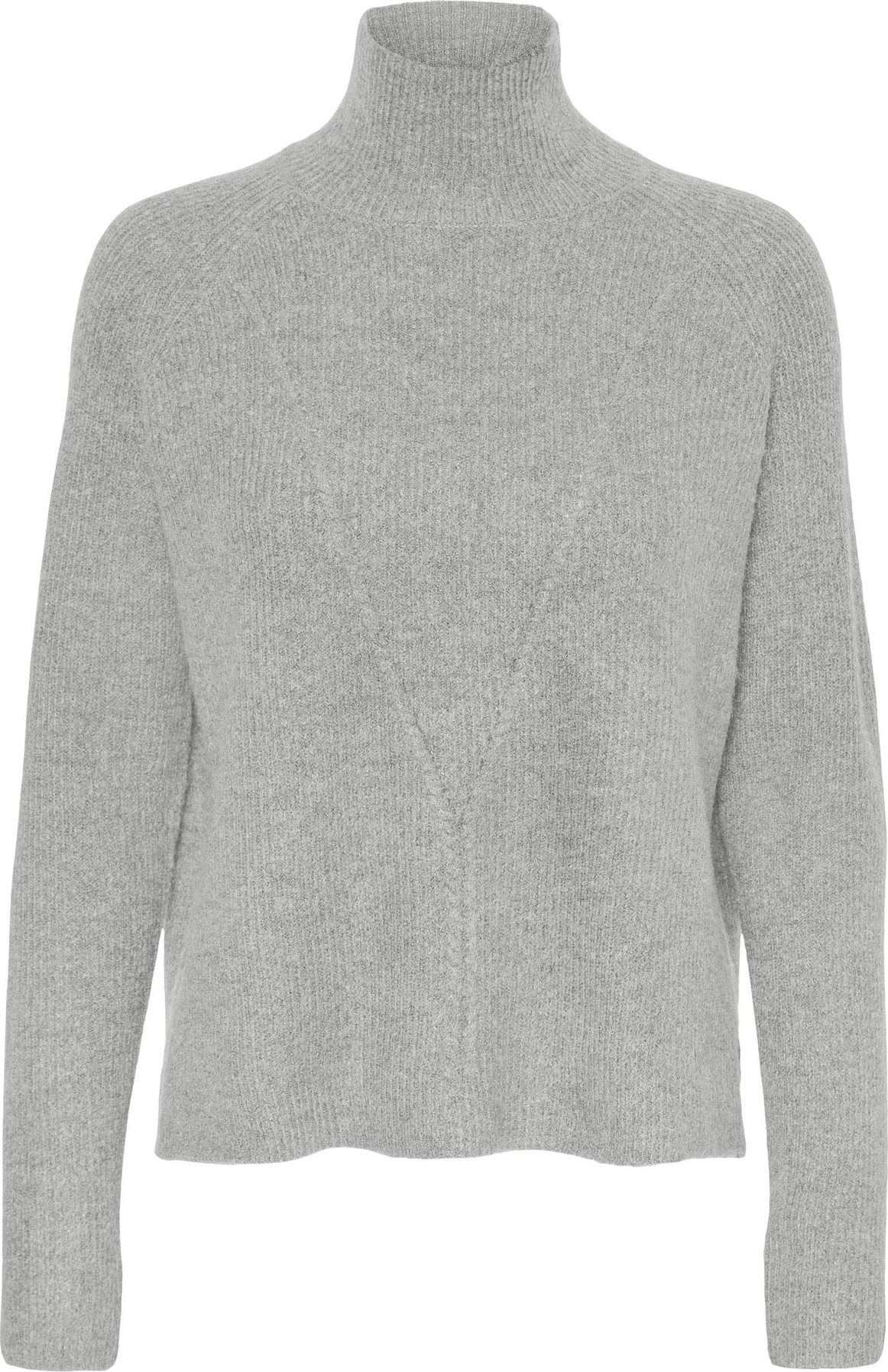 VERO MODA Svetr 'Ragnhild' světle šedá