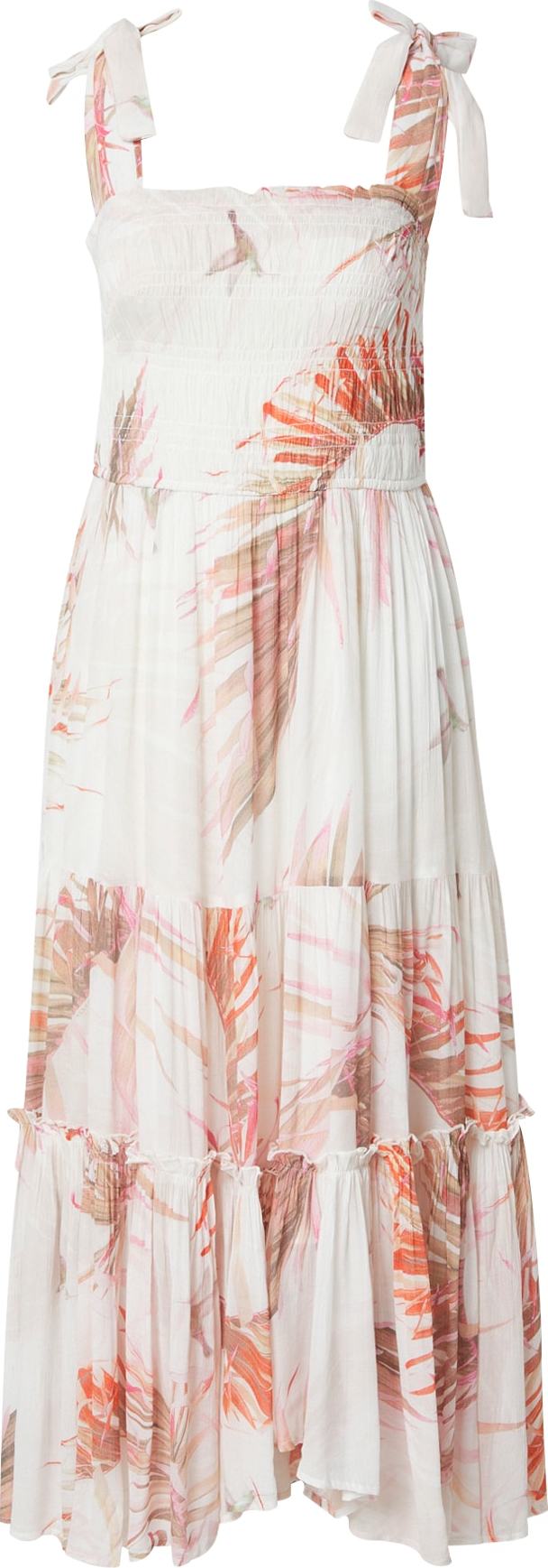 AllSaints Letní šaty 'Gabi Luar' růžová / béžová / olivová / oranžová