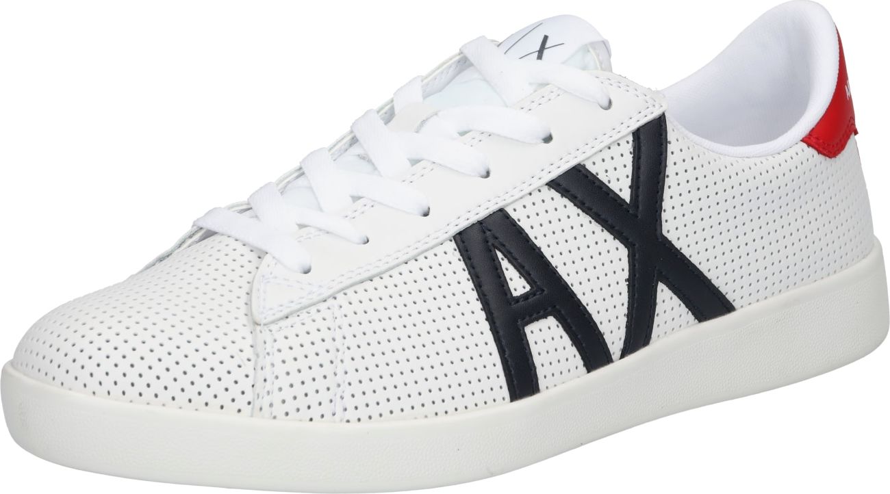 ARMANI EXCHANGE Tenisky bílá / námořnická modř / červená