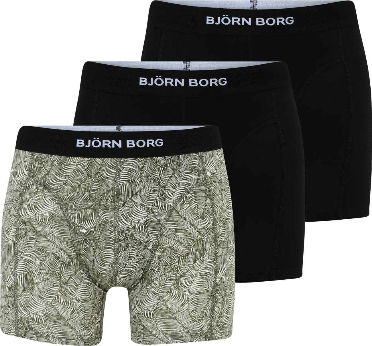 BJÖRN BORG Boxerky 'Core' černá / zelená