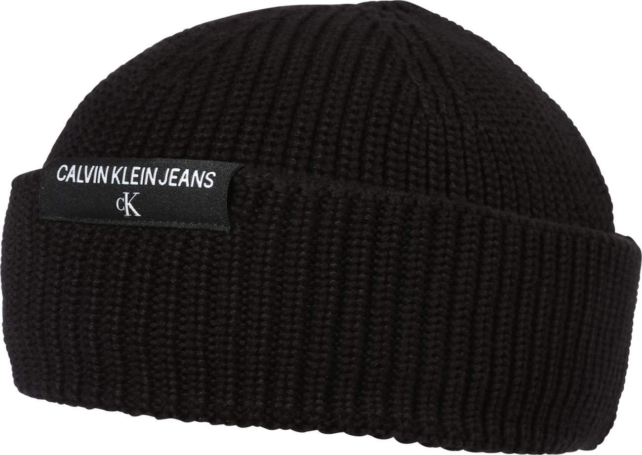 Calvin Klein Jeans Čepice 'Docker' černá