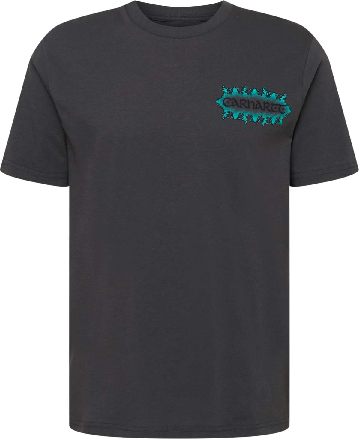Carhartt WIP Tričko tmavě šedá / tyrkysová