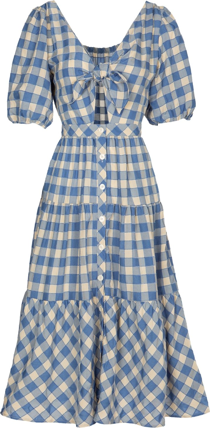 FRNCH PARIS Letní šaty 'Victoire' modrá / krémová