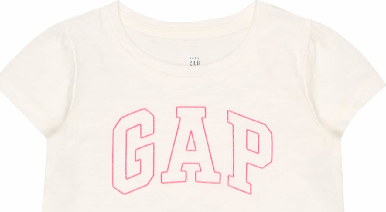 GAP Tričko bílá / pink