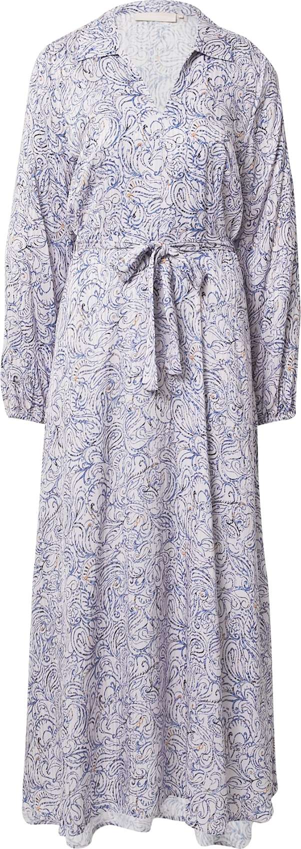 KAREN BY SIMONSEN Košilové šaty 'Joli' modrá / bílá