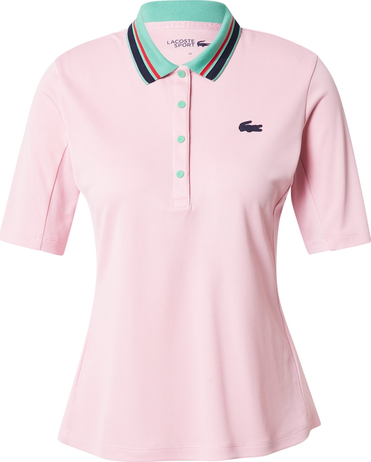 Lacoste Sport Funkční tričko mátová / černá / růžová