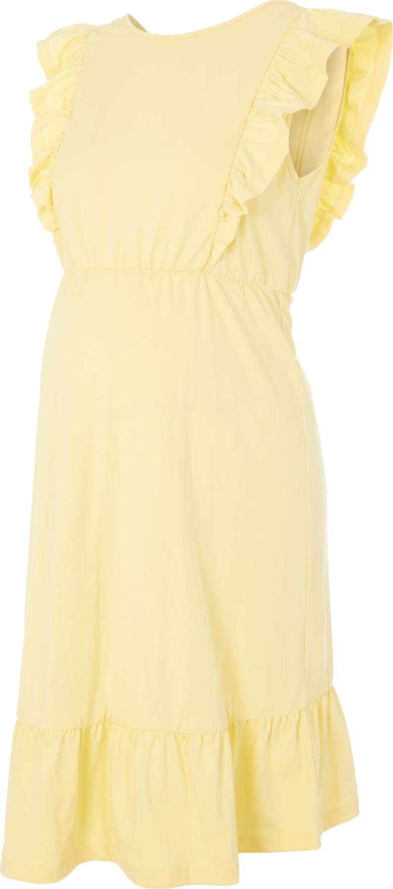 MAMALICIOUS Letní šaty 'ROBERTA MARY' světle žlutá
