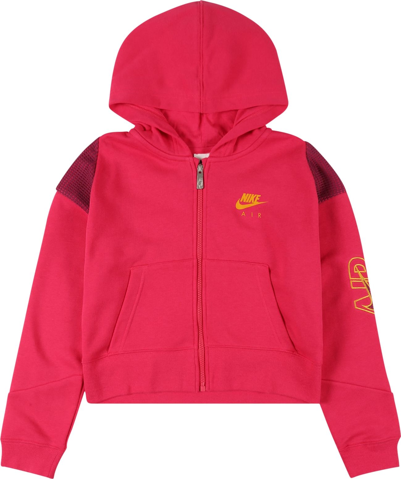 Nike Sportswear Mikina s kapucí pink / zlatá / červenofialová