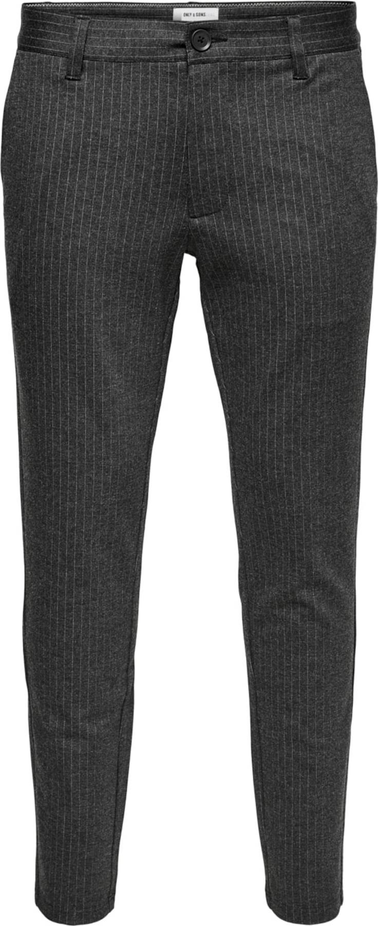 Only & Sons Chino kalhoty 'Mark' bílá / šedý melír